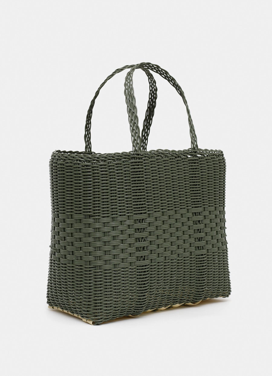 Bolso Tote Lace Basic Small – Verde cactus