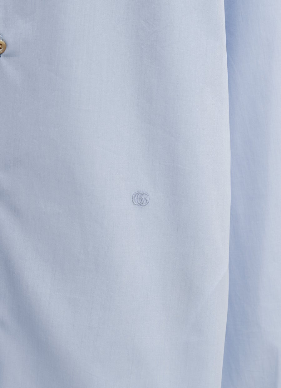 Camisa de algodón con doble G