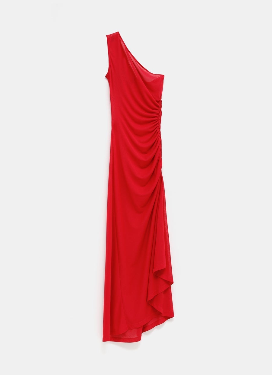 strapless open back dress Debora Red Strapless Bustier Gown | Afterpay | Klarna