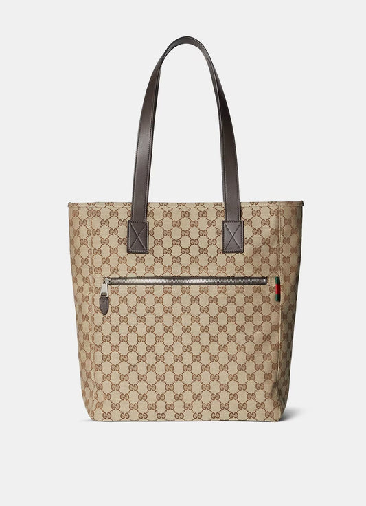 Bolso tote grande de lona GG