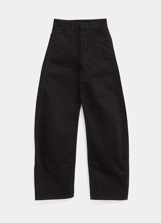 Pantalón de tiro alto con curvas