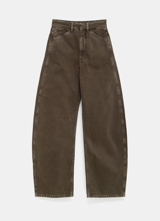 Pantalón de tiro alto con curvas