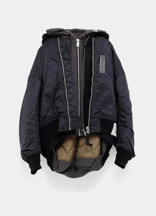 Chaqueta bomber con tres capas para hombre