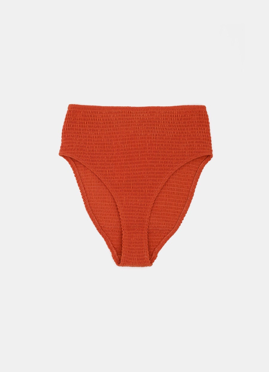 Braga de bikini fruncida