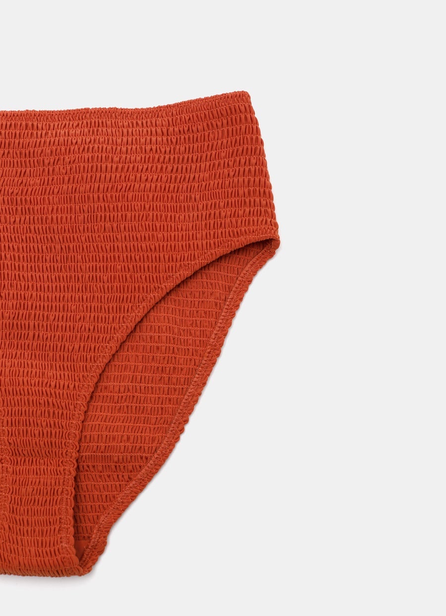 Braga de bikini fruncida