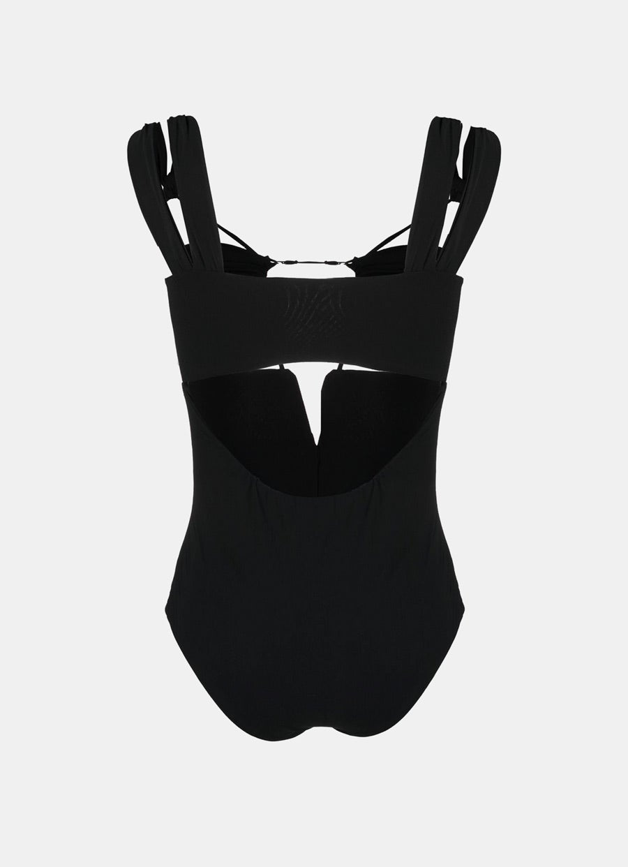 Bañador con detalles fruncidos