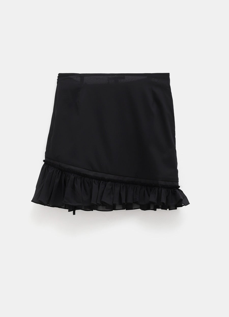 Minifalda fruncida