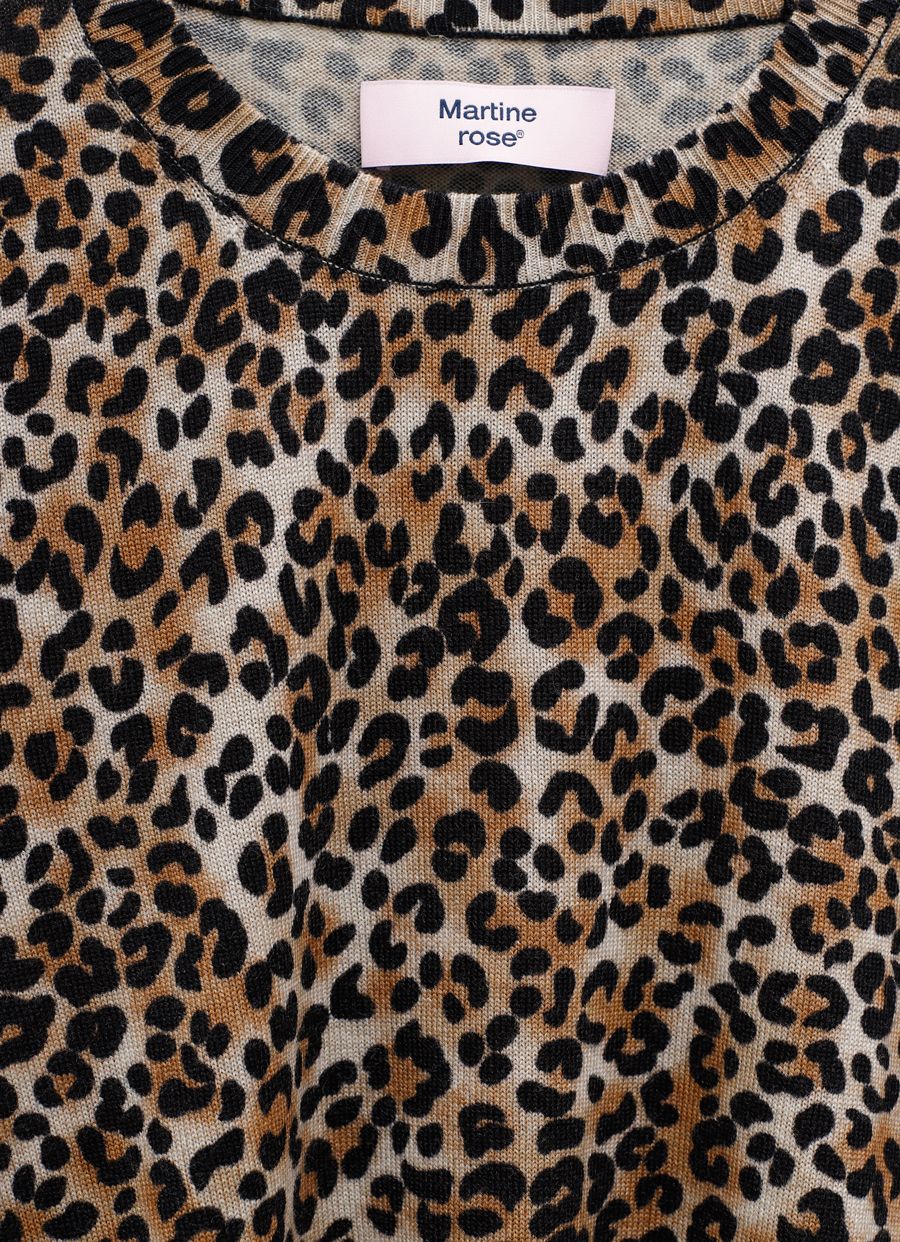 Camiseta con estampado de leopardo