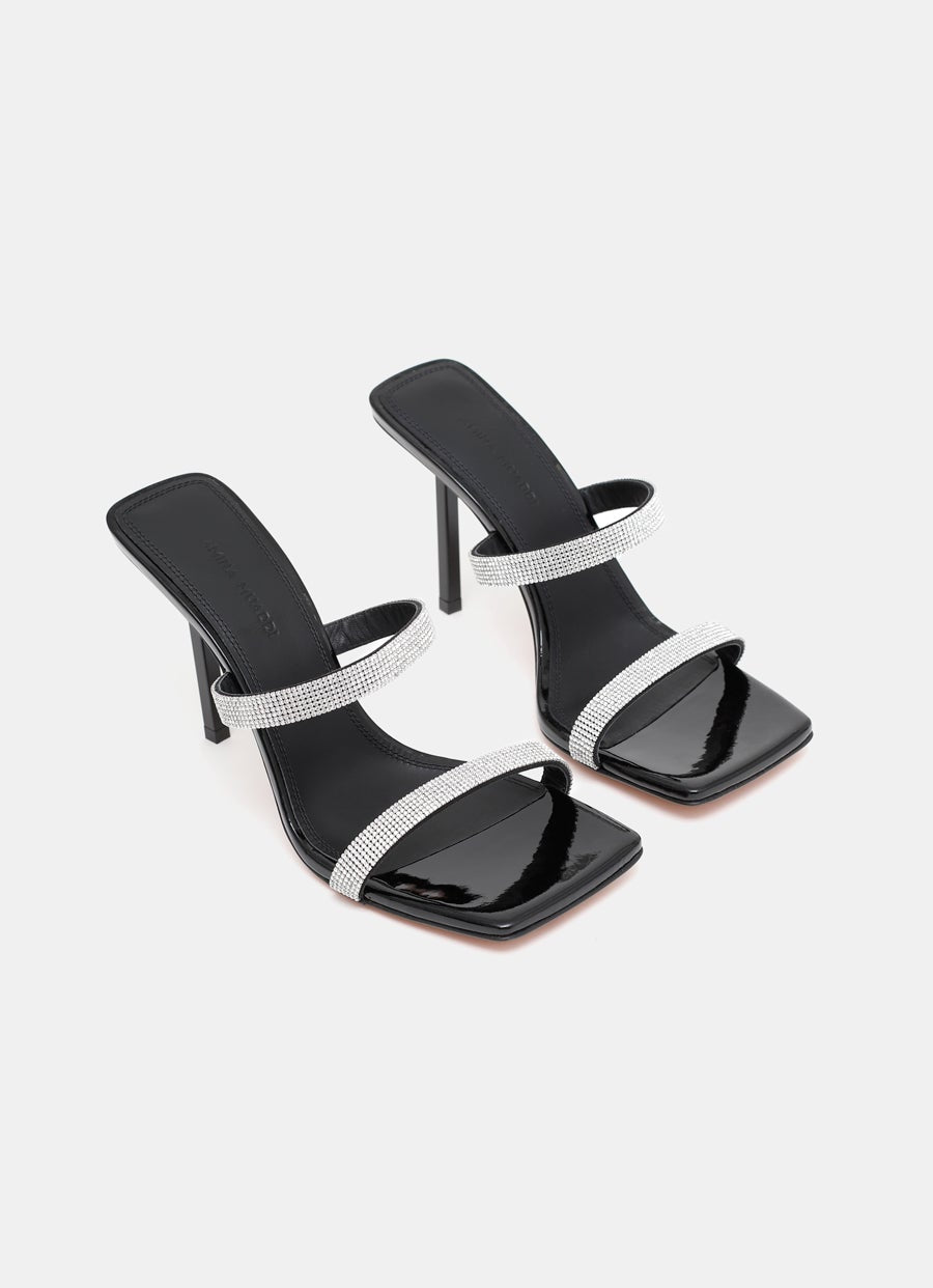 Sandalia de tacón Rih con cristales