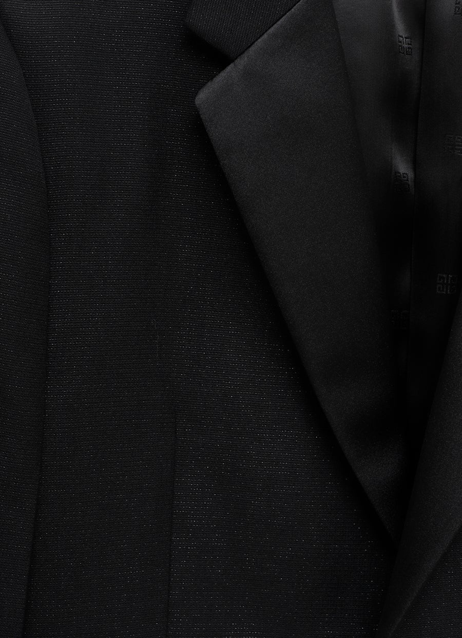 Chaqueta Slim Fit con cuello de satén