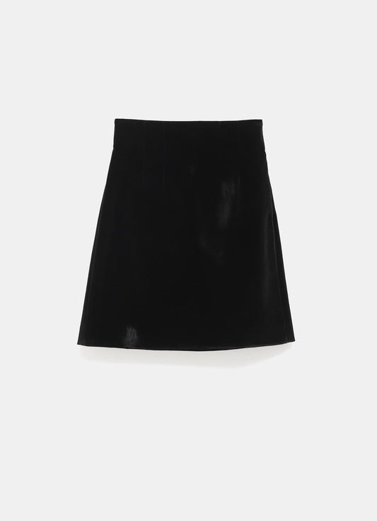 Falda mini con textura flocada