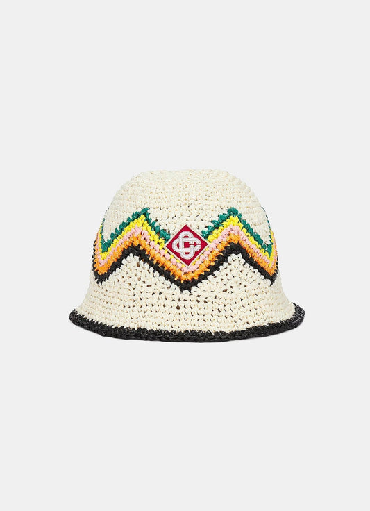 Sombrero en crochet de rafia