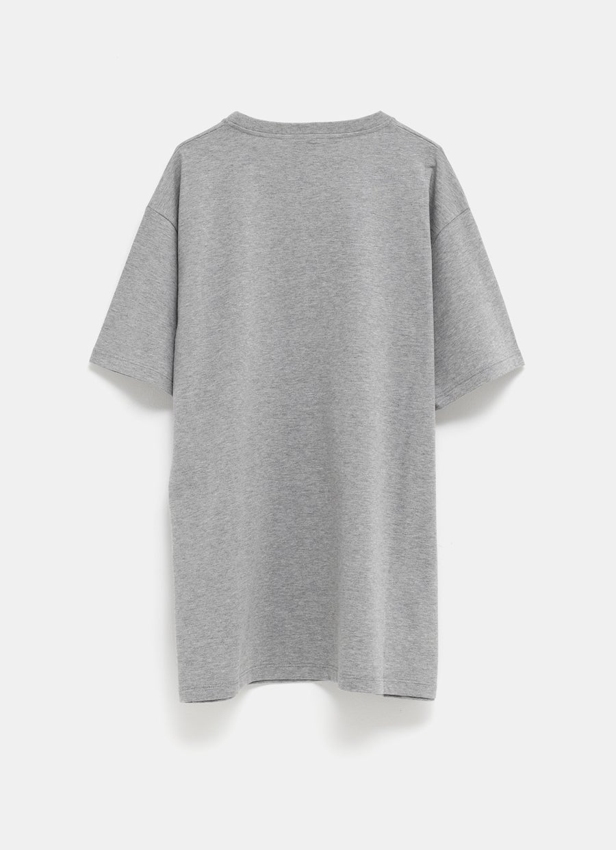 Camiseta estampada de punto de algodón