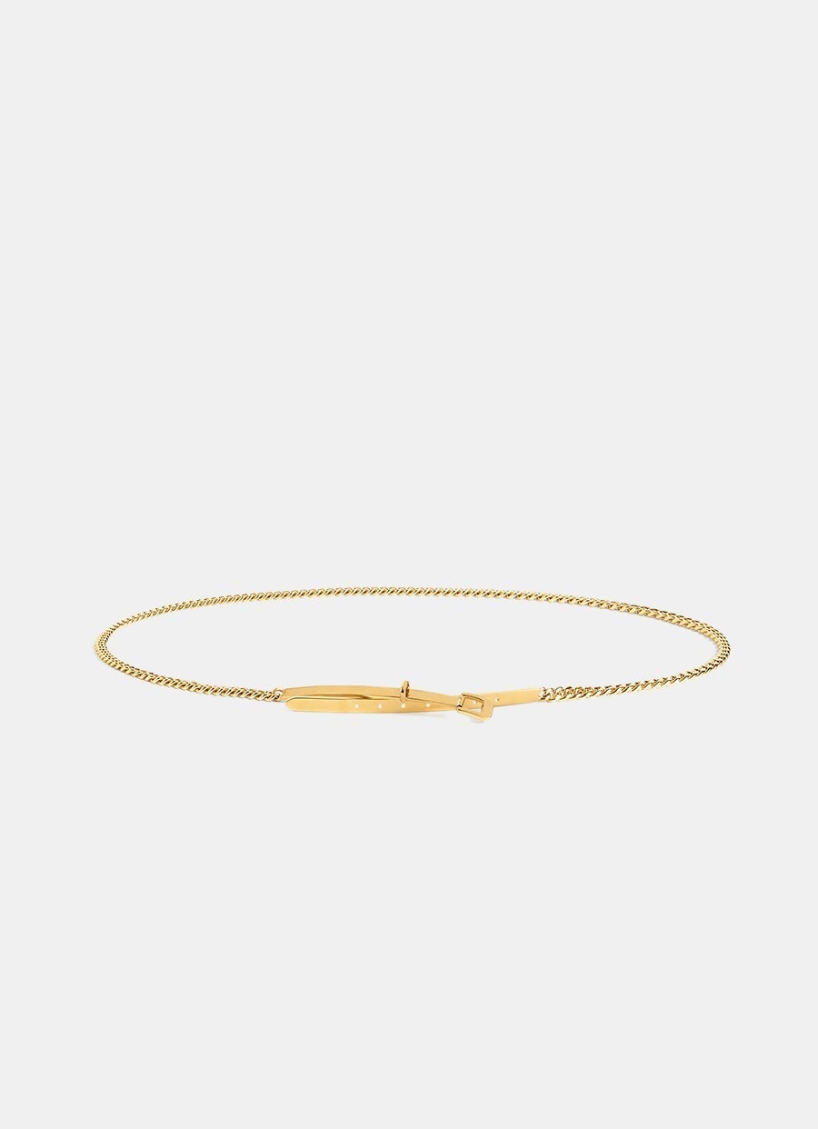 Cinturón dorado de cadena