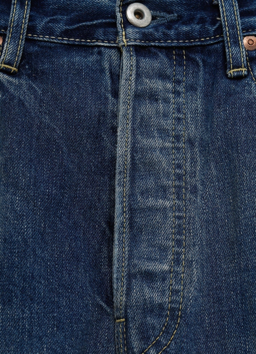 Pantalón vaquero Selvedge Denim Vintage de corte recto para mujer