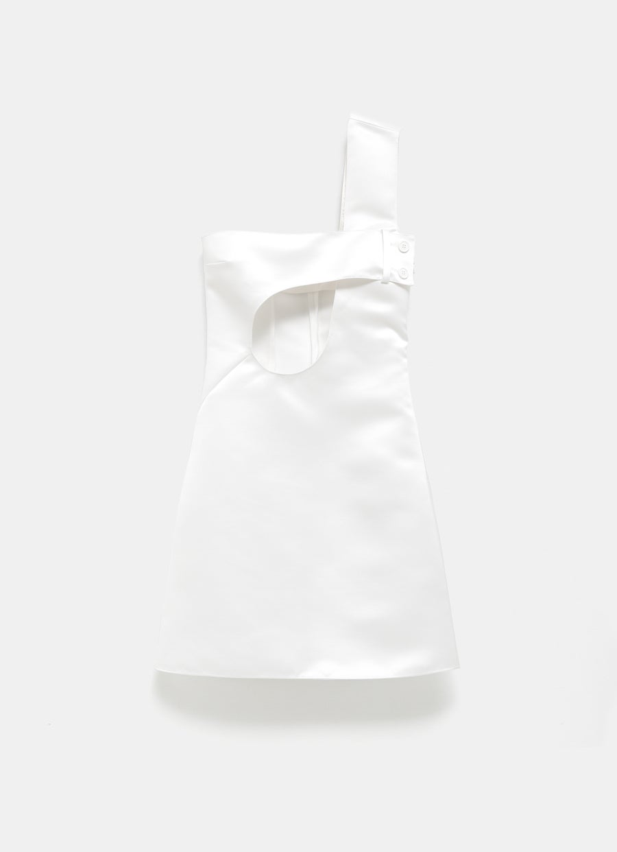 Vestido mini con abertura