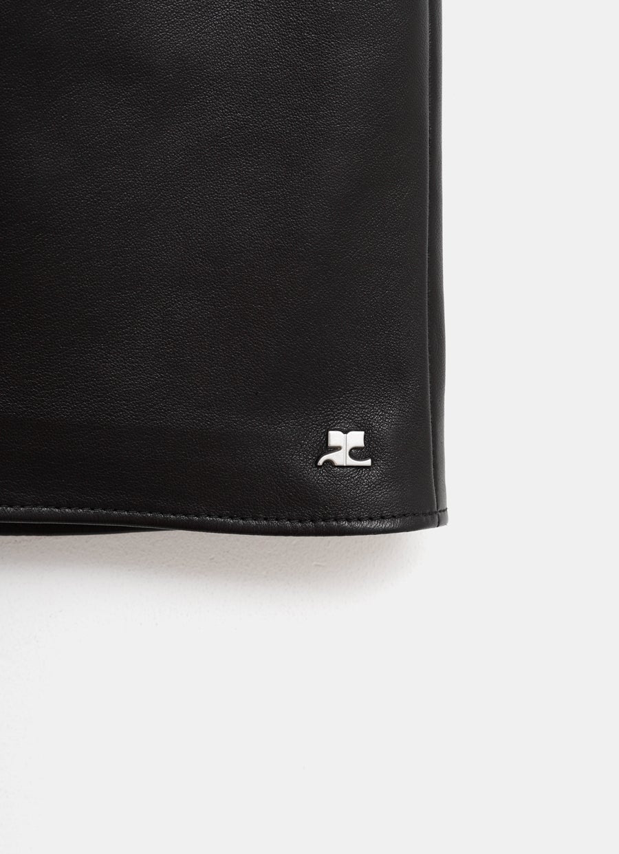 Minifalda Heritage de piel