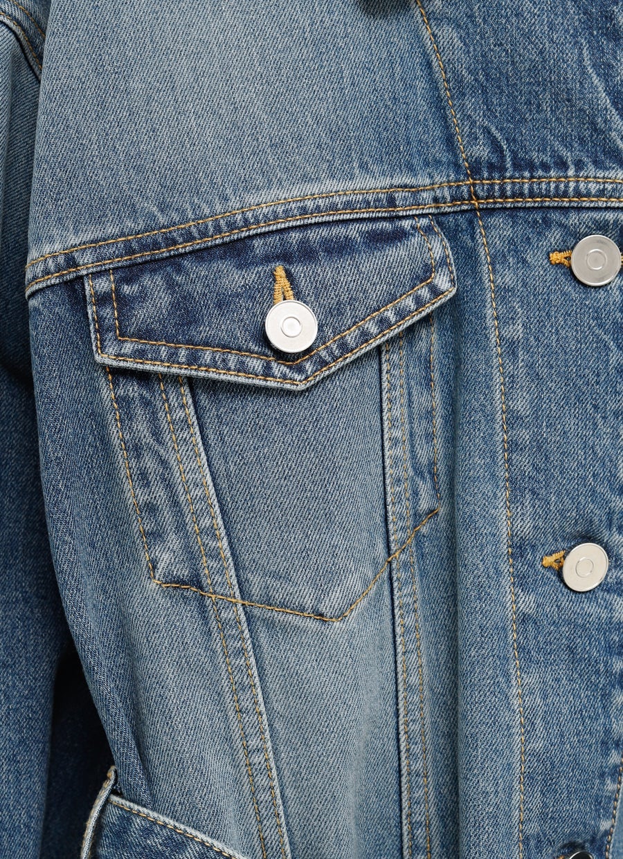 Chaqueta vaquera con banda