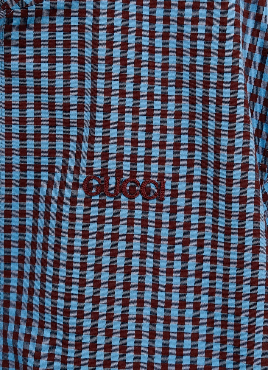 Chaqueta de cuadros con cremallera para hombre