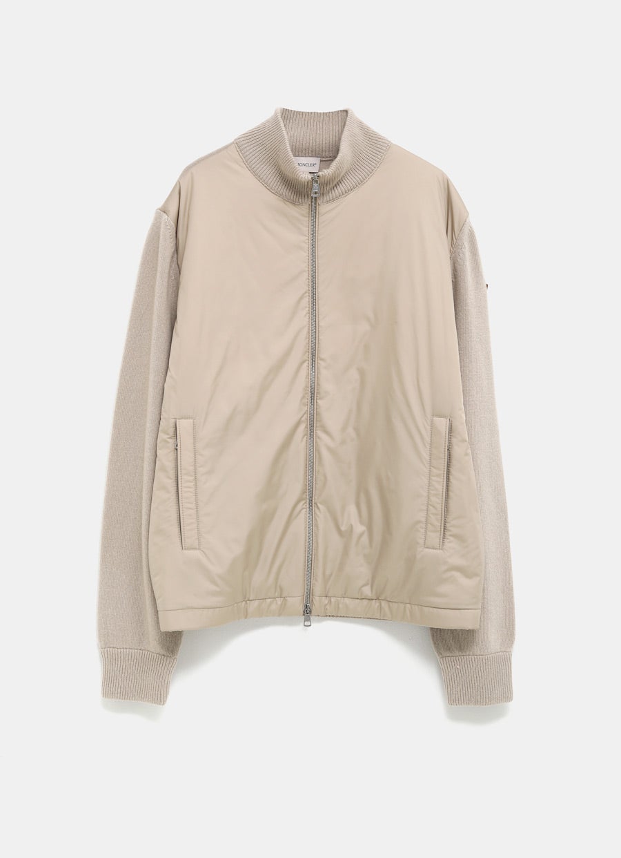 Cárdigan acolchado con cremallera para hombre