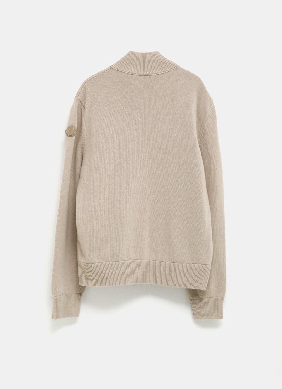 Cárdigan acolchado con cremallera para hombre