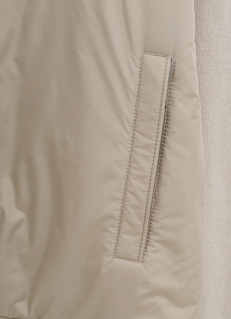 Cárdigan acolchado con cremallera para hombre