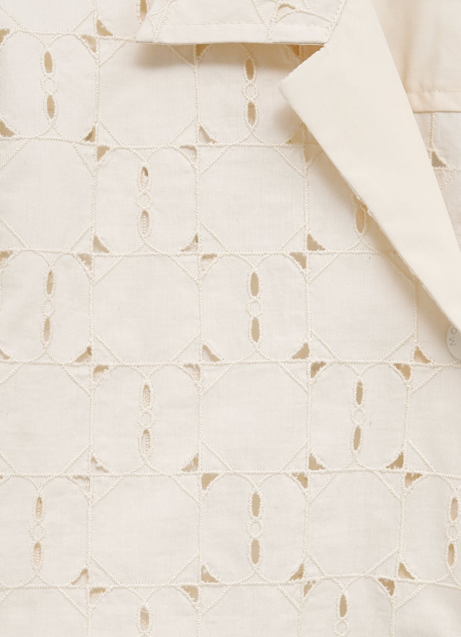 Camisa Broderie Anglaise