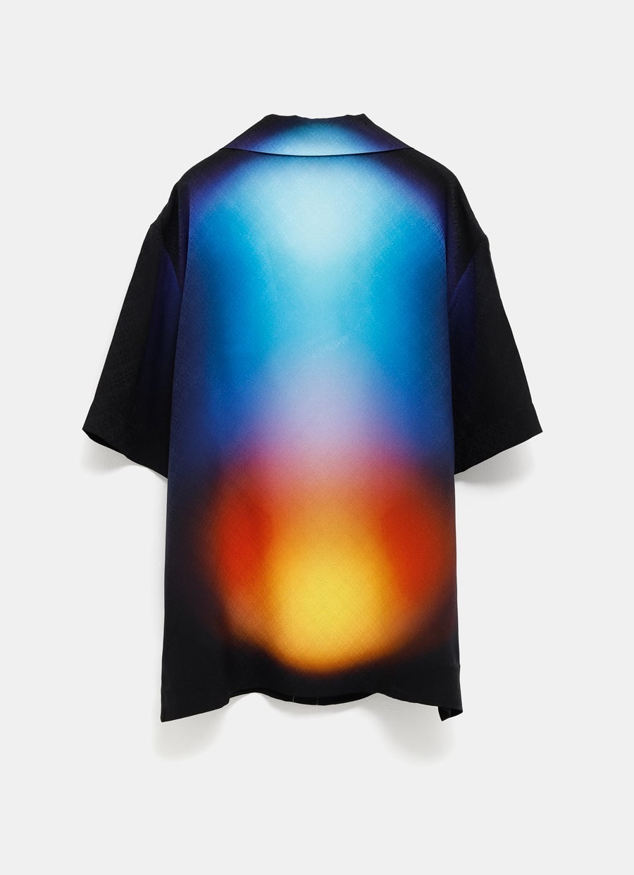 Camisa de seda con degradado