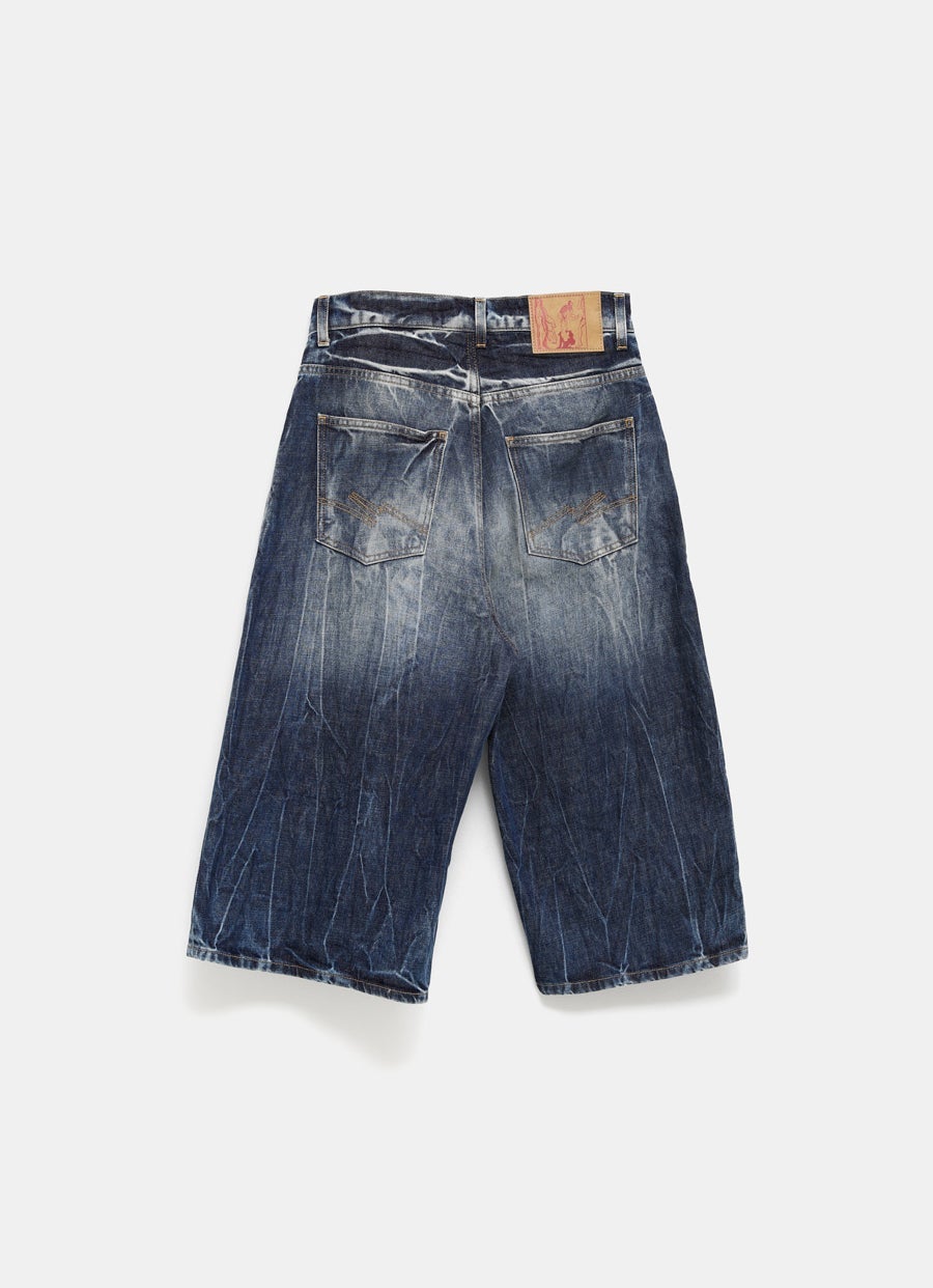 Vaquero corto con cremallera