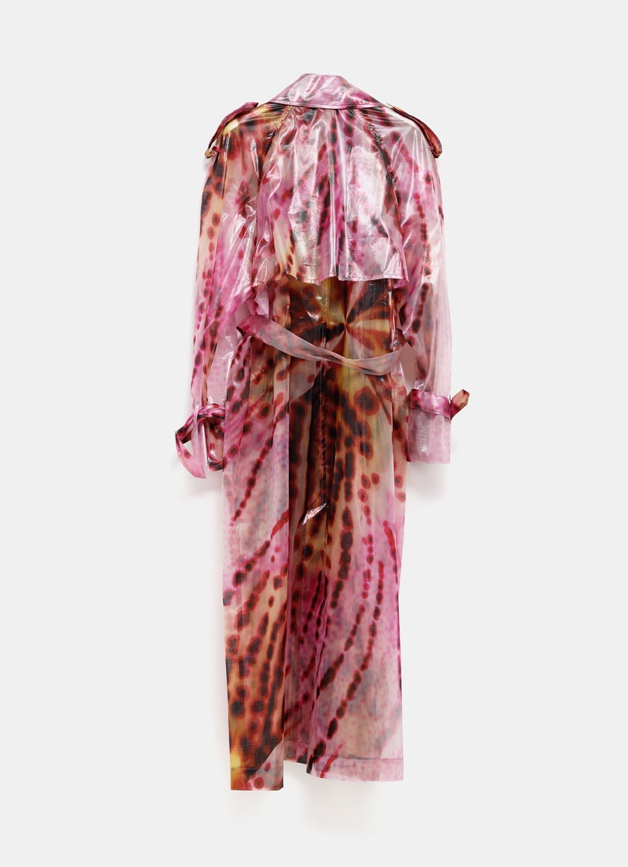 Gabardina transparente