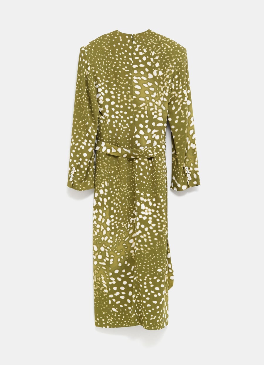 Vestido entallado con cinturón