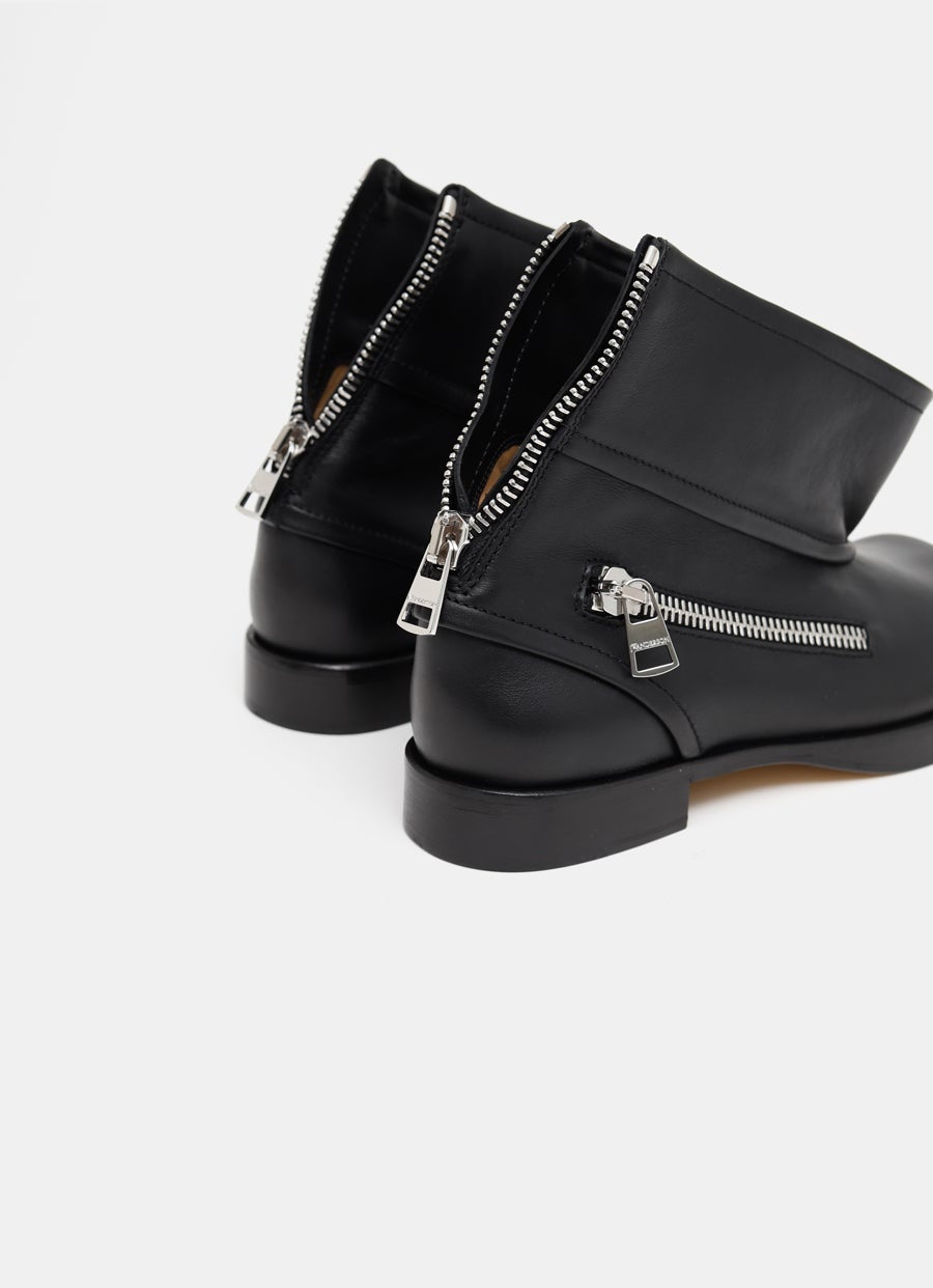 Botines de piel estilo motero