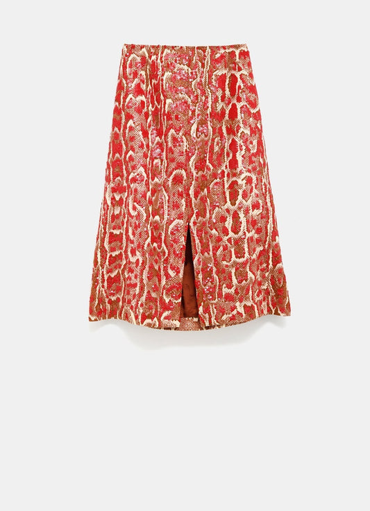 Falda con lentejuelas