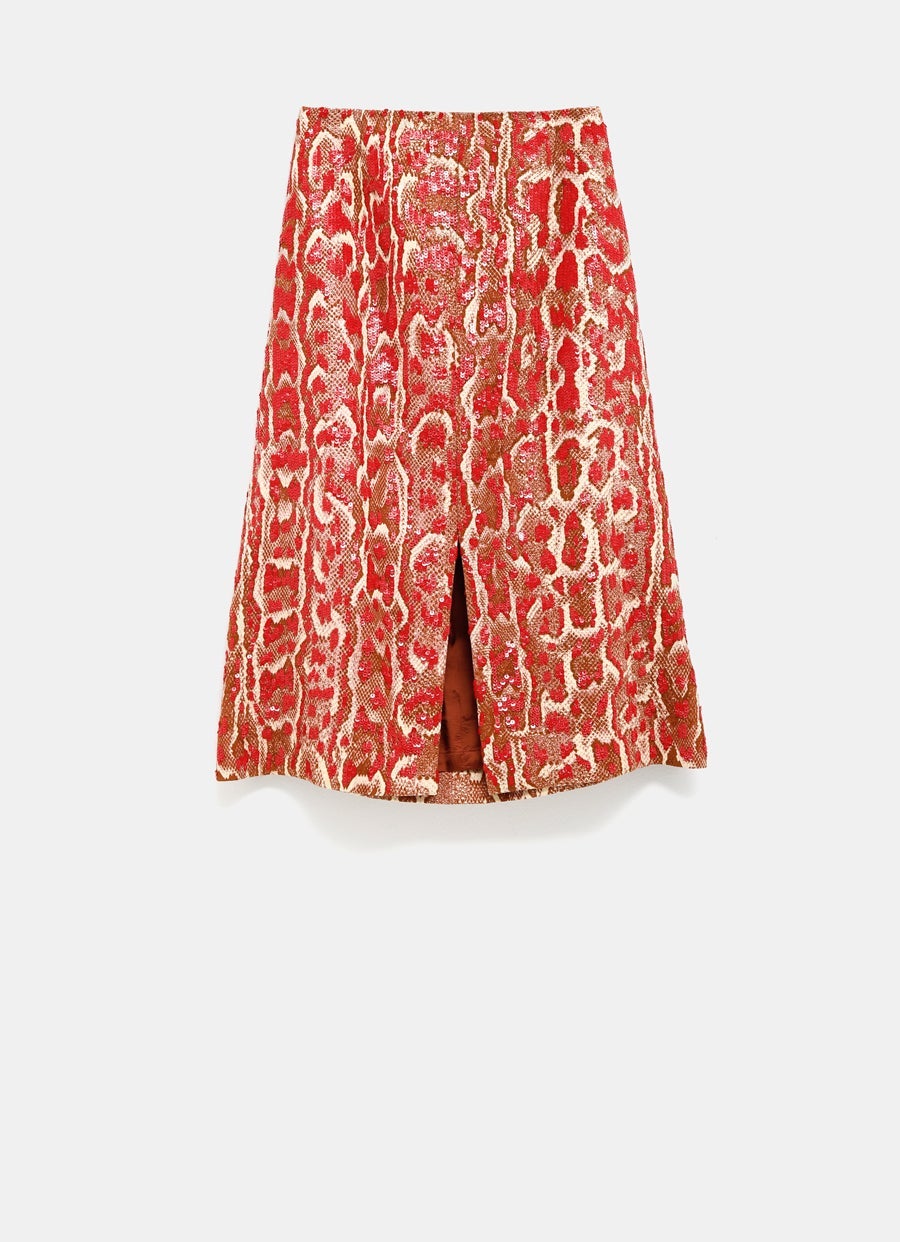 Falda con lentejuelas