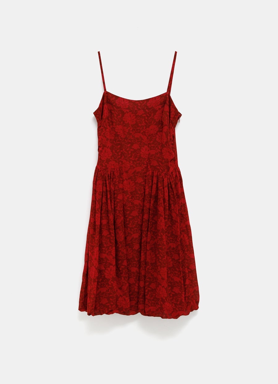 Vestido mini con estampado floral