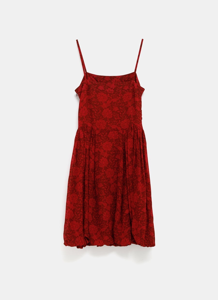 Vestido mini con estampado floral