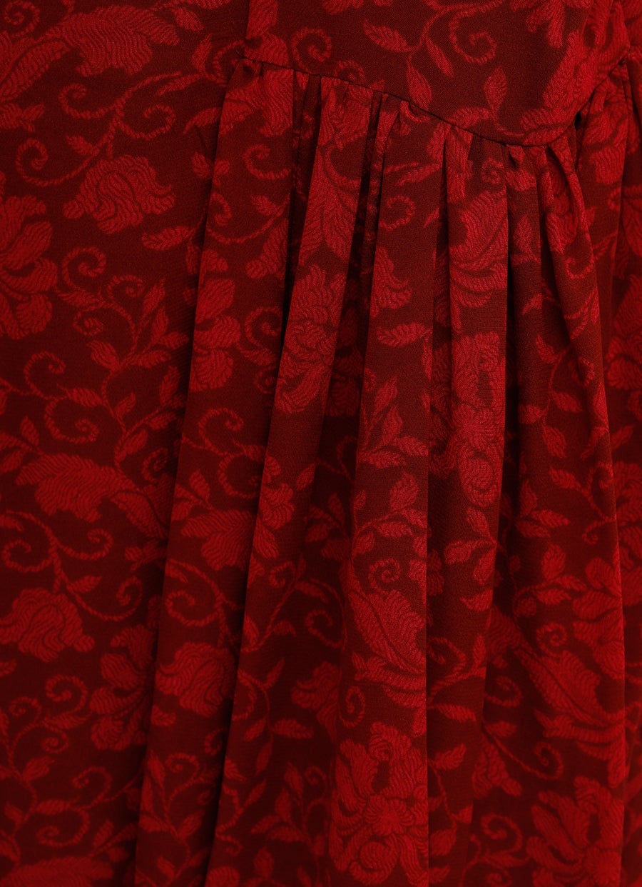 Vestido mini con estampado floral