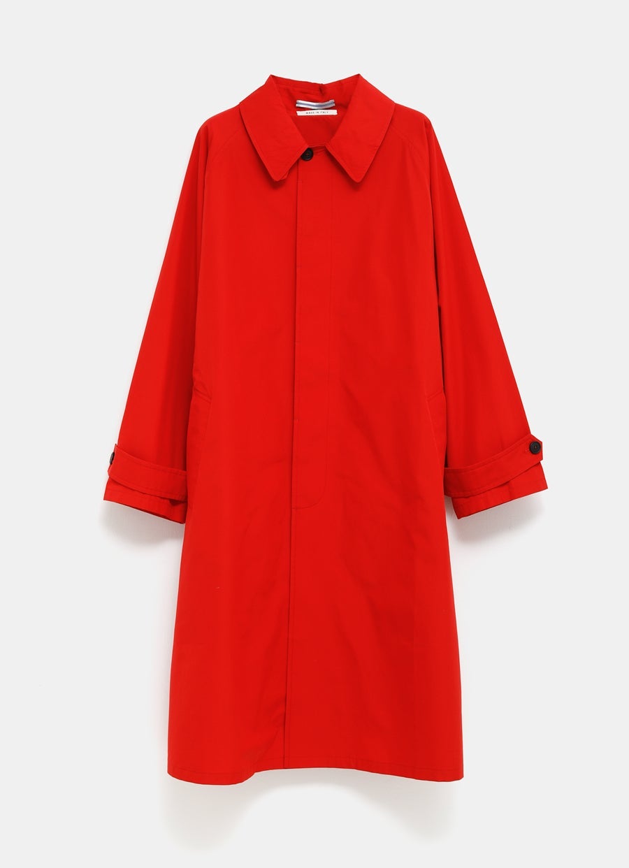 Gabardina de manga raglán oversize