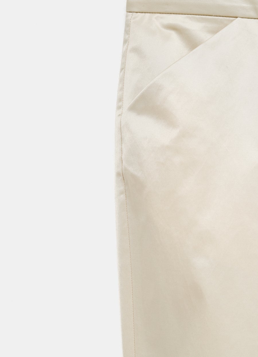 Pantalón recto cropped