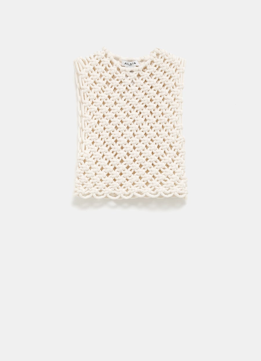 Top de cordon anudado