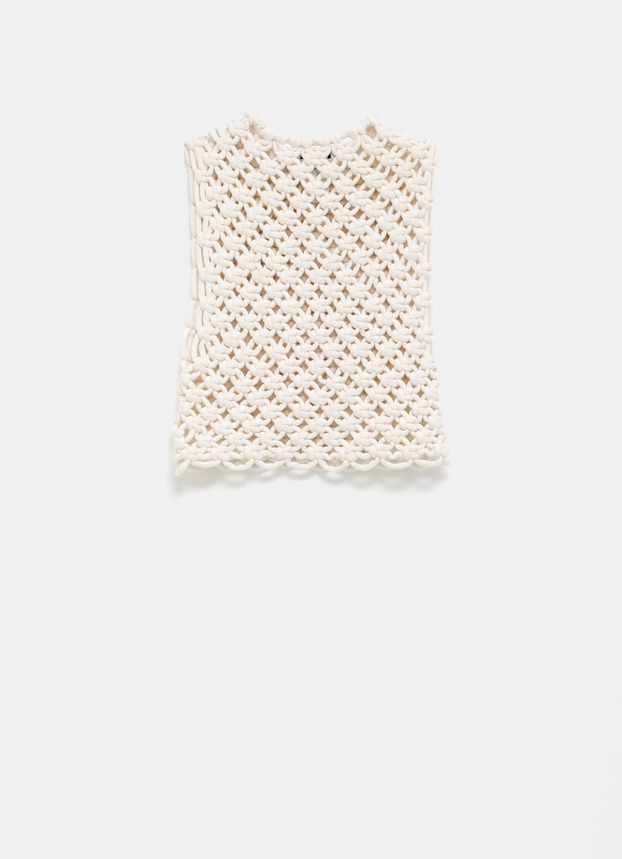 Top de cordon anudado