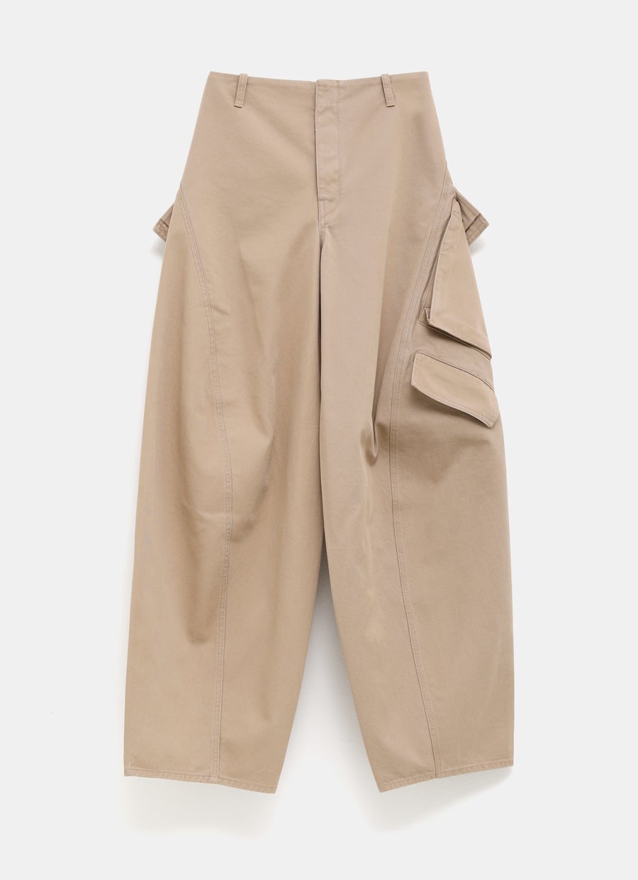 Pantalón cargo de corte curvo