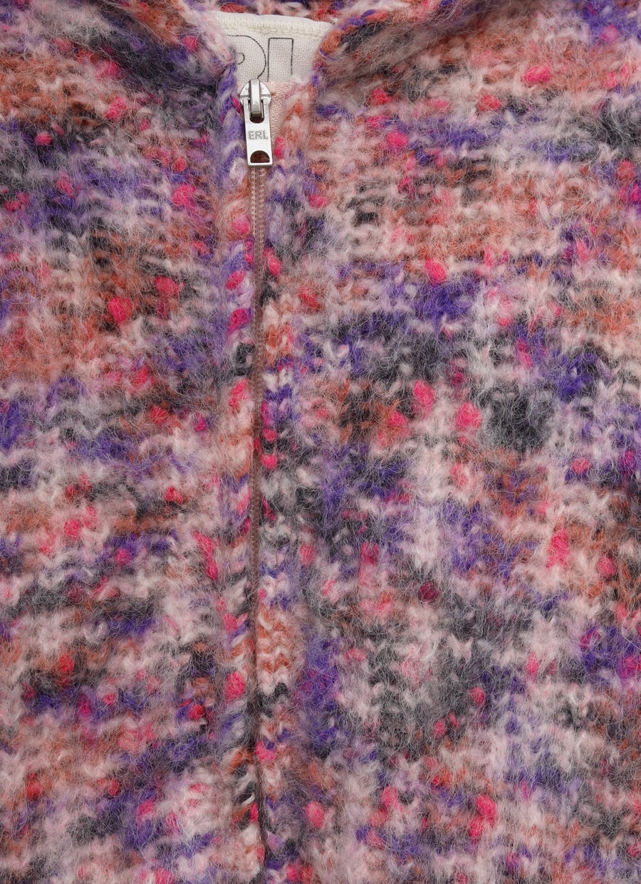 Sudadera de punto unisex con capucha y cremallera