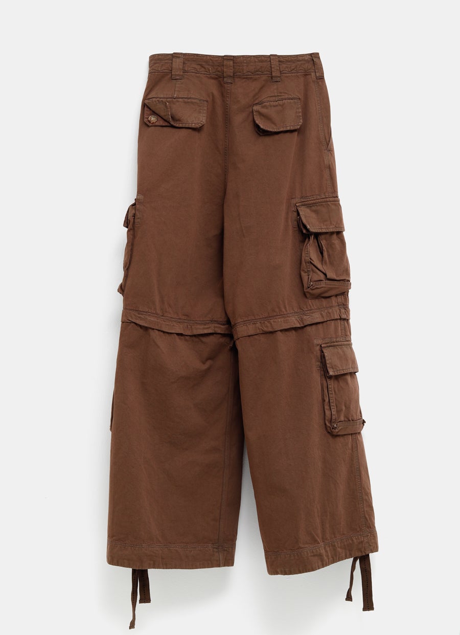 Pantalón cargo desmontable unisex
