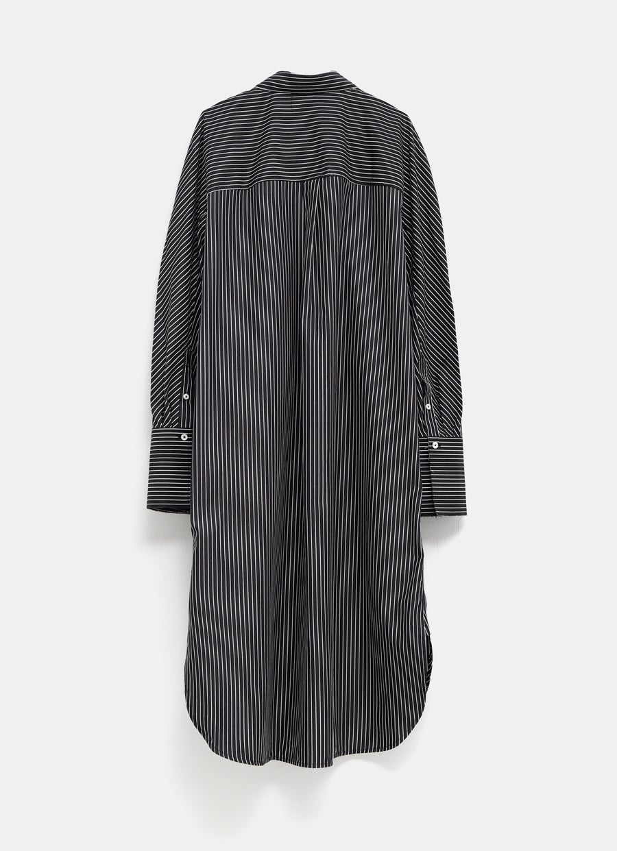 Vestido camisero a rayas