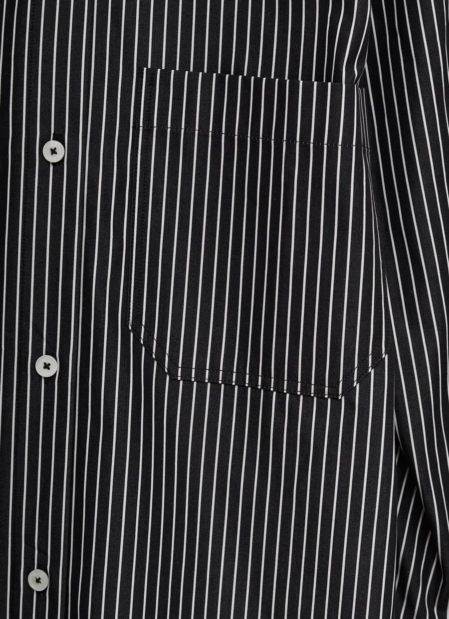 Vestido camisero a rayas