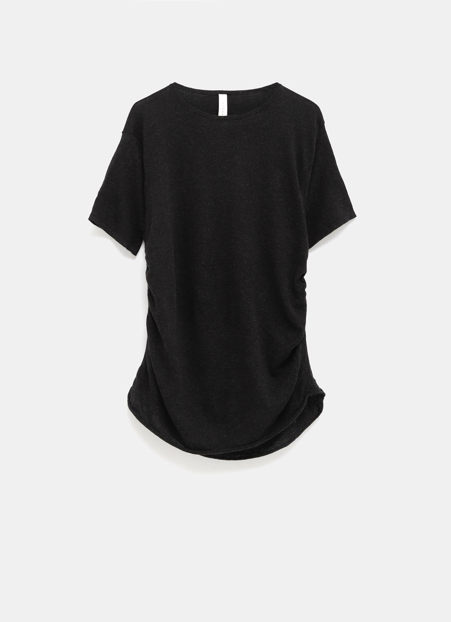 Camiseta de manga corta drapeada