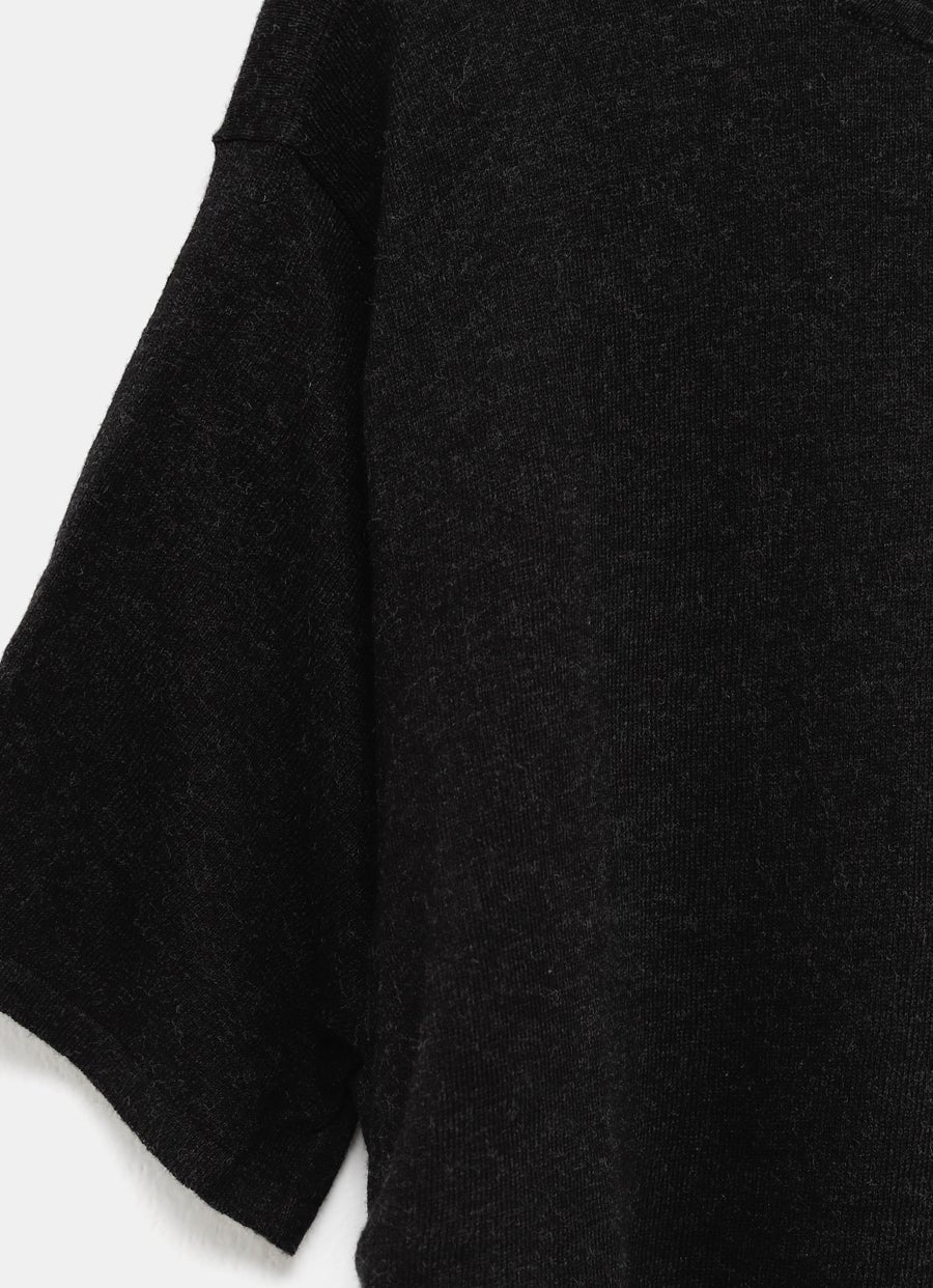 Camiseta de manga corta drapeada