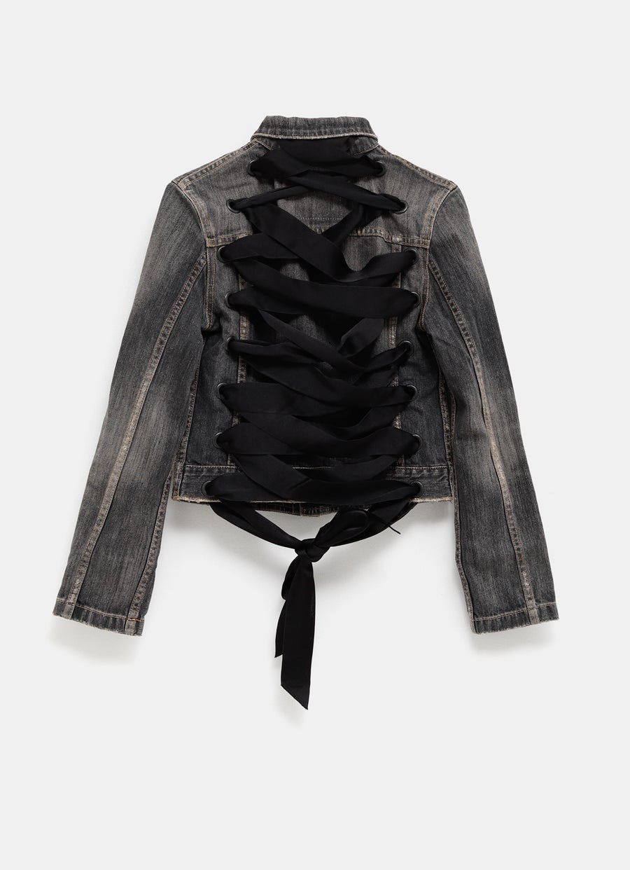 Chaqueta denim con lazada