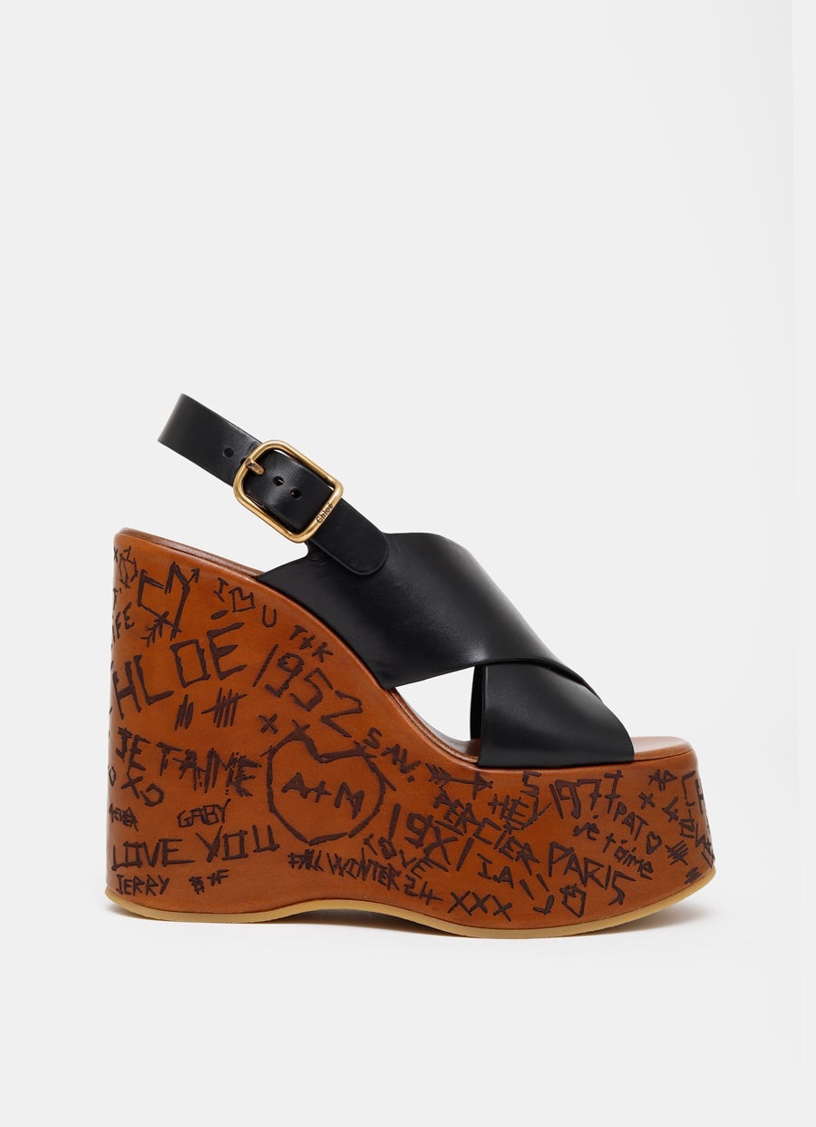 Sandalia Maxime con cuña